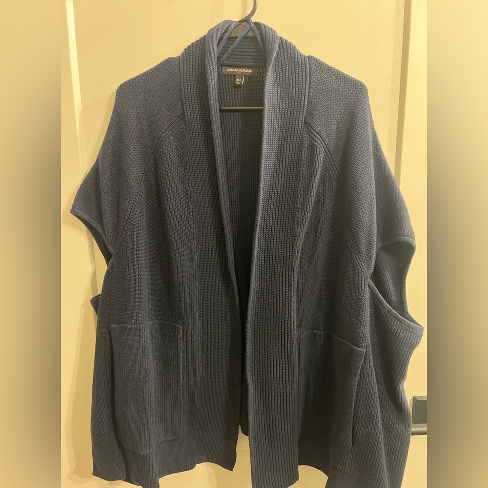 Banana Republic Dark Blue Open Cardigan